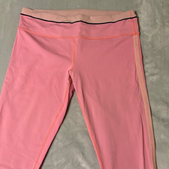 Lululemon Run Pace Tight 25" Bleached Coral Athletic Leggings Zip Pocket Size 8 - Picture 1 of 9